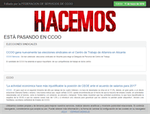 Tablet Screenshot of ccoo-servicios.info
